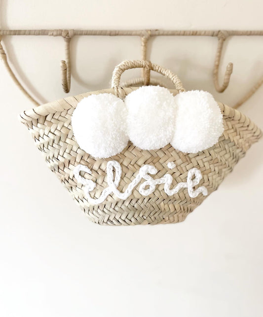 Personalised Petite Basket Bag