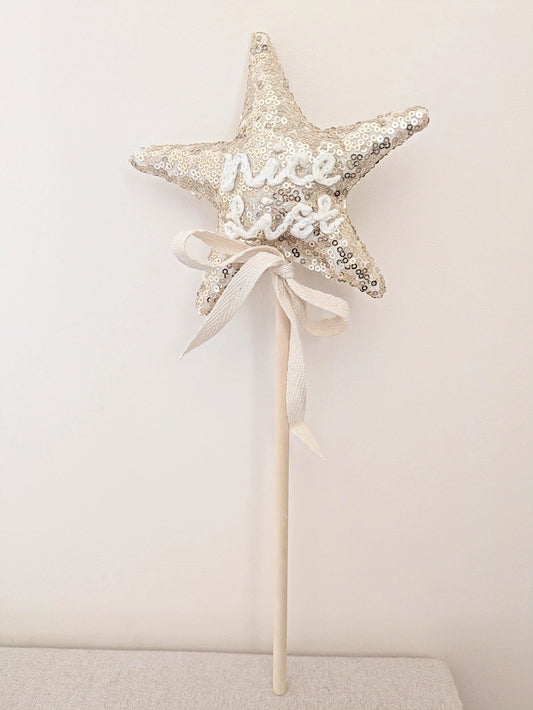 Personalised Nice List Sequin Wand