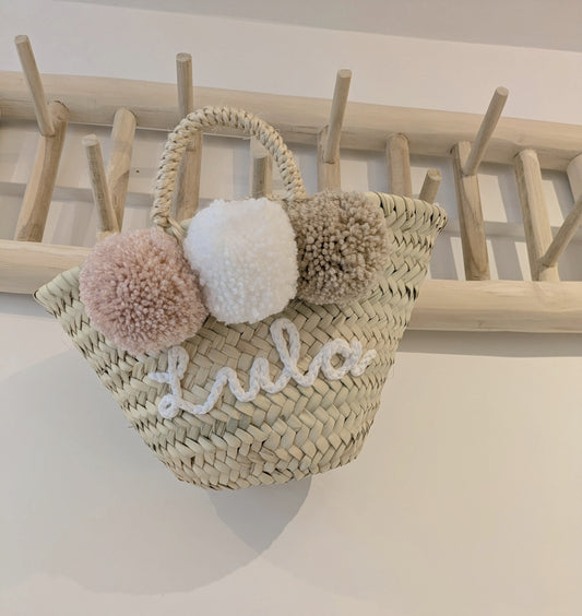 Personalised Petite Basket Bag