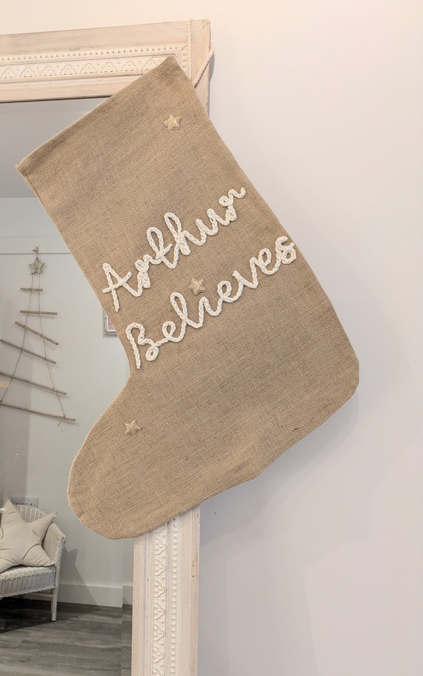 Personalised Christmas 'Believes' Stocking
