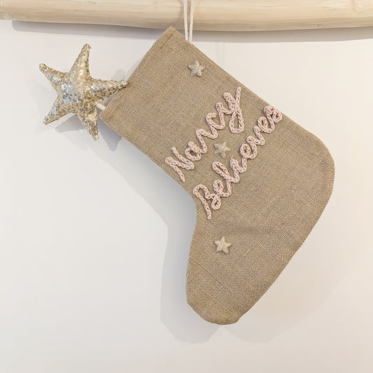 Personalised Christmas 'Believes' Stocking