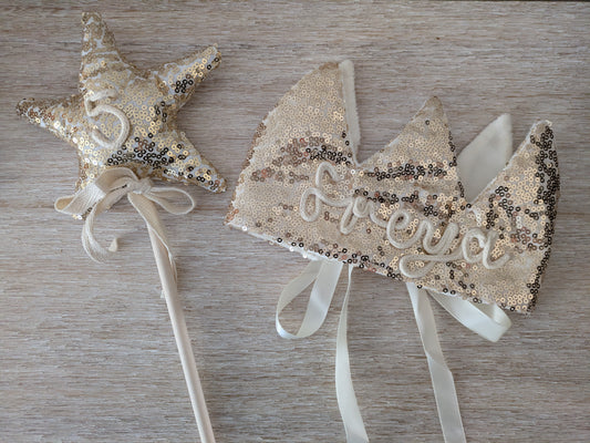 Personalised Sequin Crown