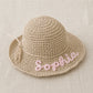 Personalised Childrens Straw Sun Hat