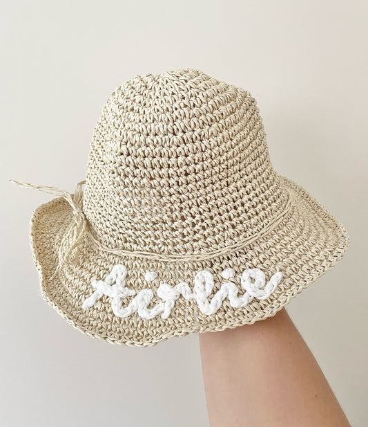 Personalised Child Straw Hat