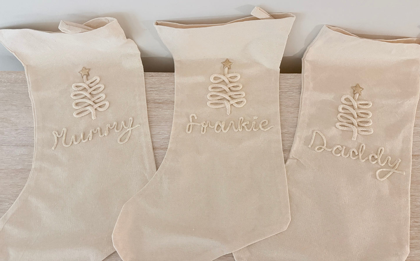 Personalised Linen Stocking