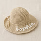 Personalised Childrens Straw Sun Hat