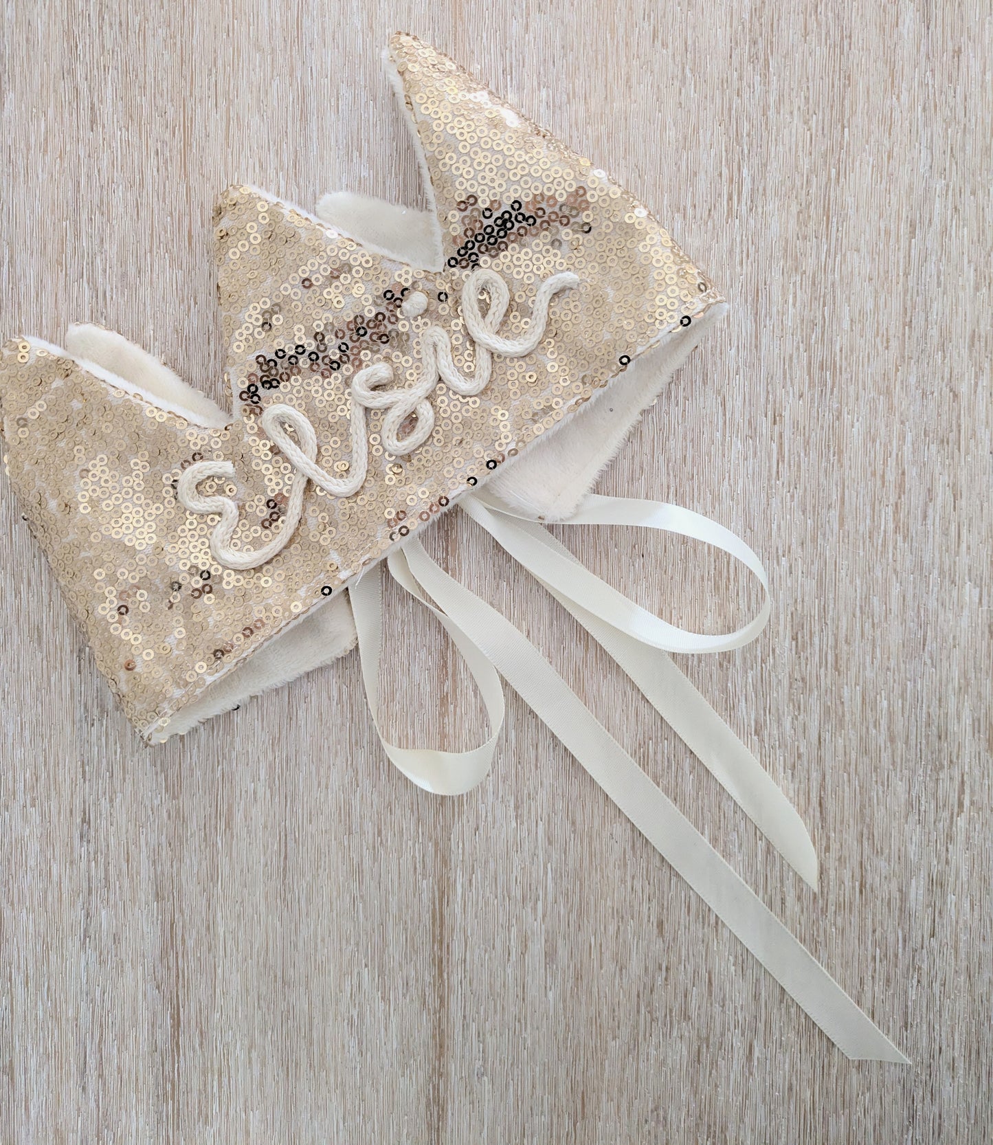 Personalised Sequin Crown