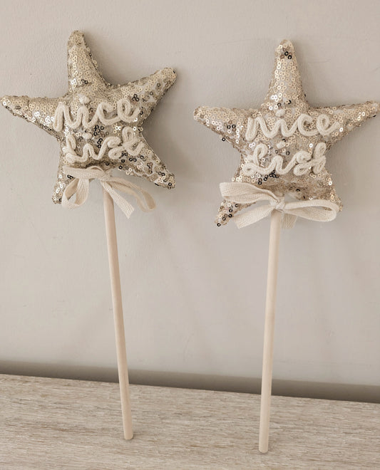 Personalised Nice List Sequin Wand