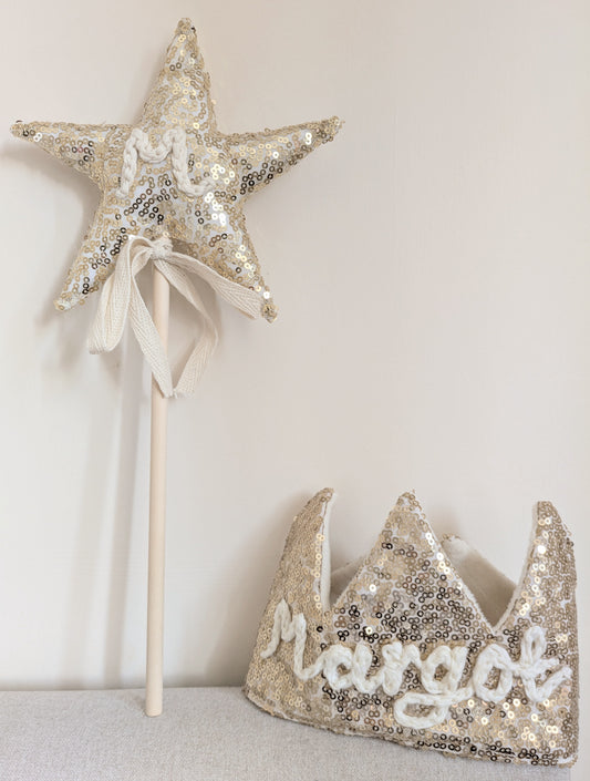 Personalised Sequin Crown
