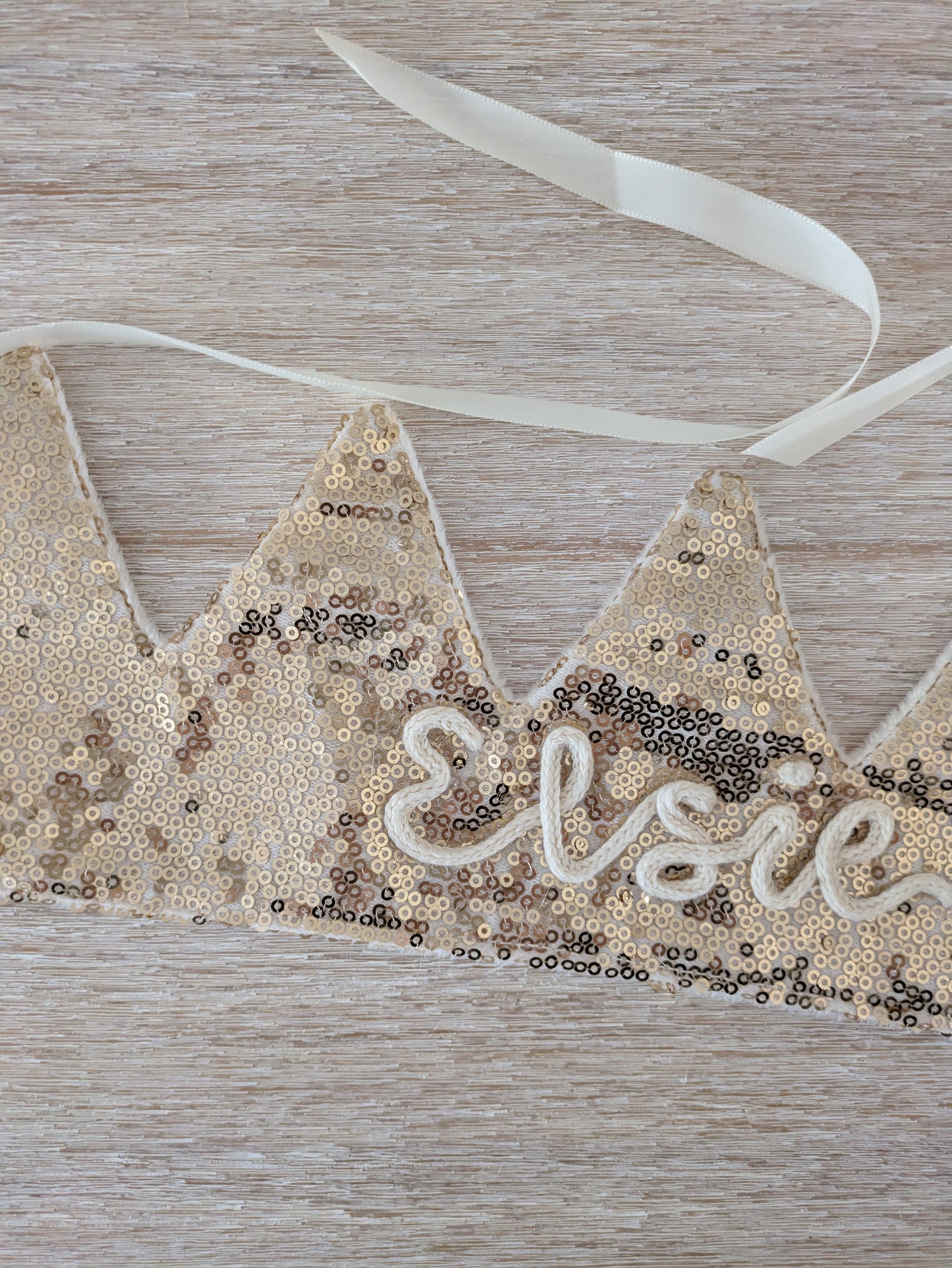 Personalised Sequin Crown