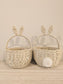 Personalised Bunny Rattan Basket