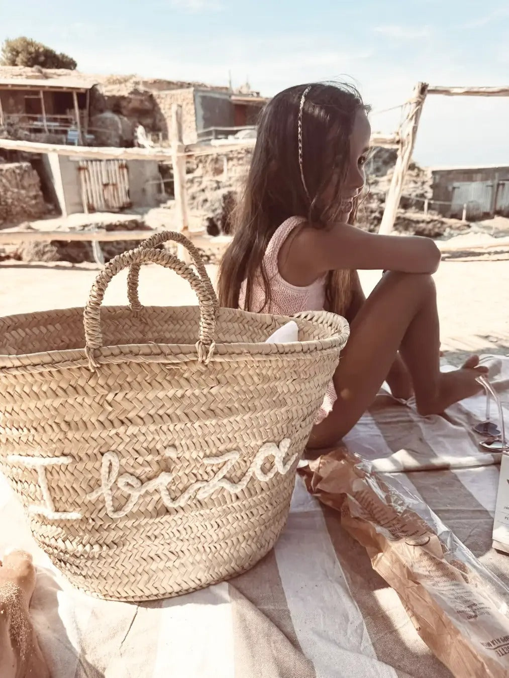 Personalised Large Basket Bag