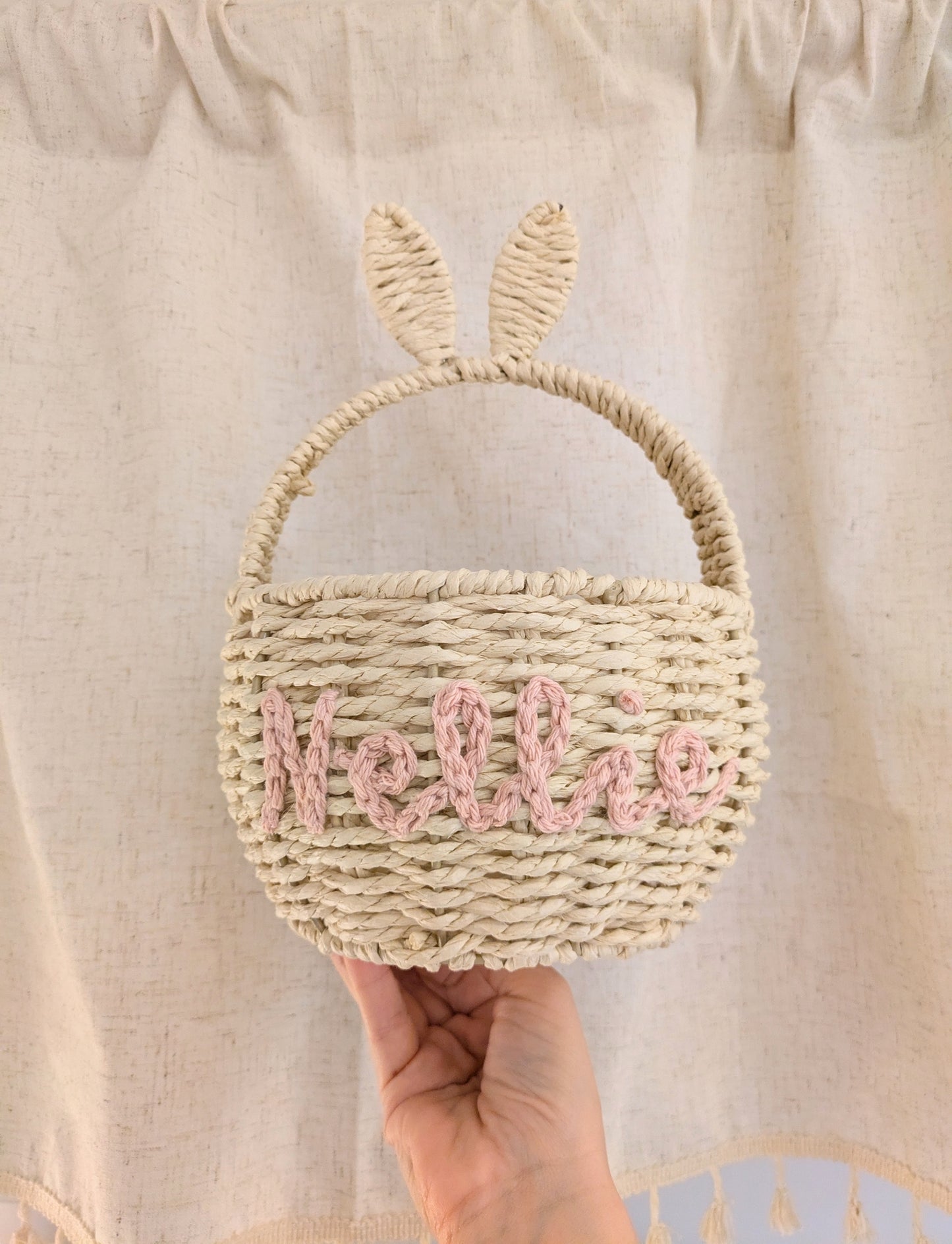 Personalised Bunny Ear Basket