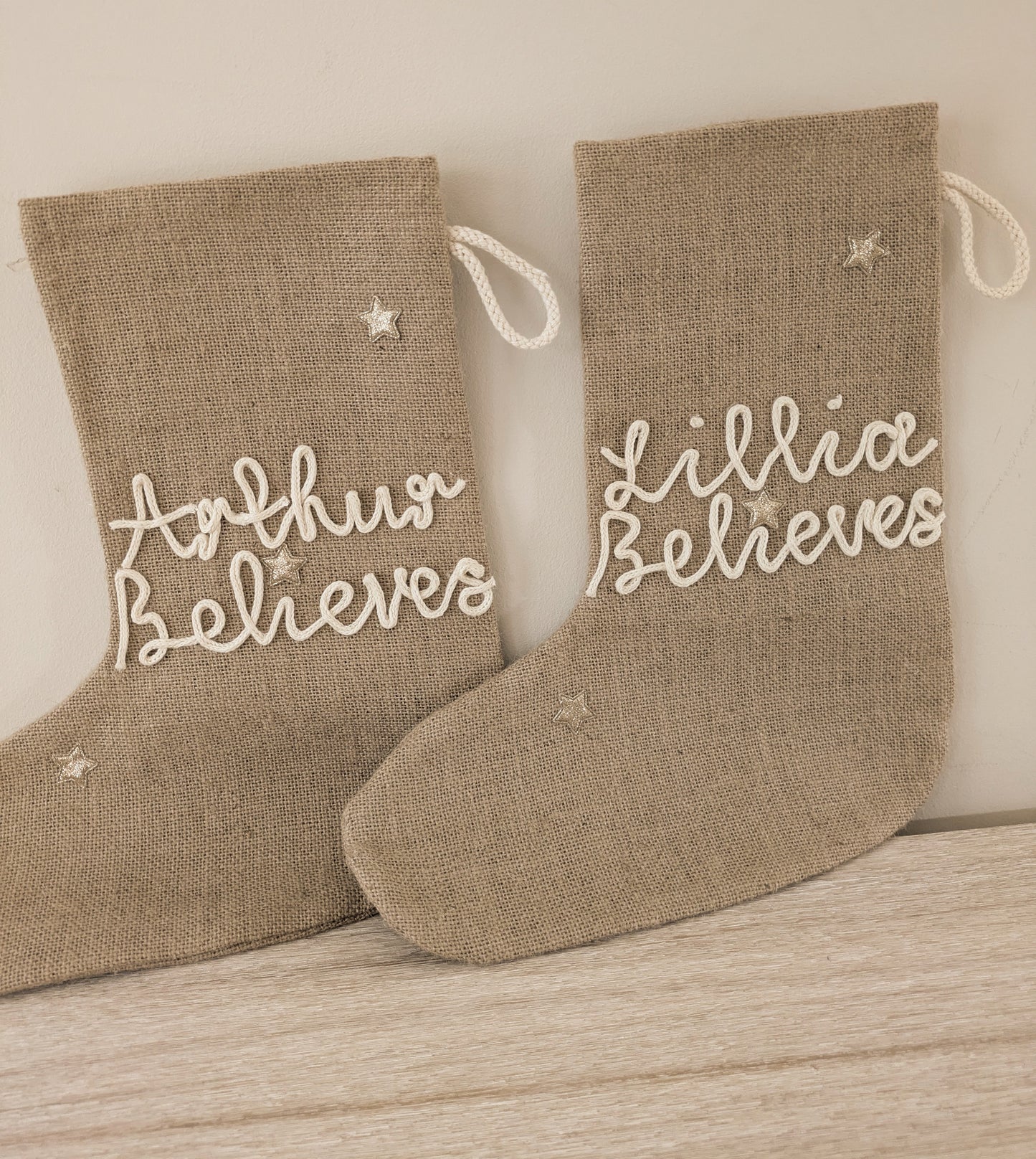 Personalised Christmas 'Believes' Stocking
